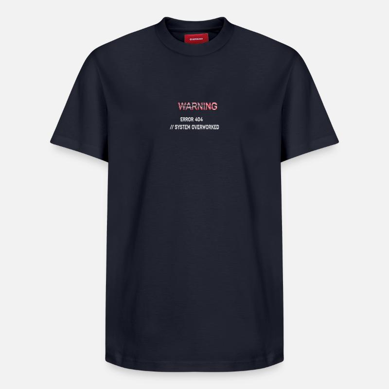 Fehlerwarnung – Systemfehler 404 - Relaxed Unisex Supima Cotton T-Shirt – von SPREAD - Navy