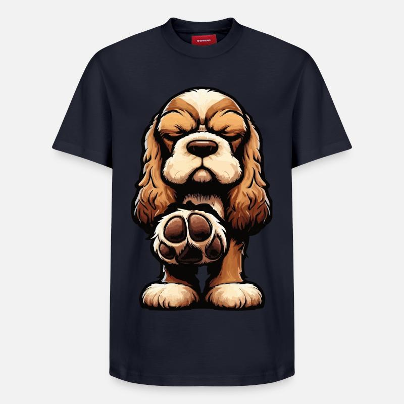 Cocker Spaniel Cockerhund Cocker Spaniel Besitzer - Relaxed Unisex Supima Cotton T-Shirt – von SPREAD - Navy