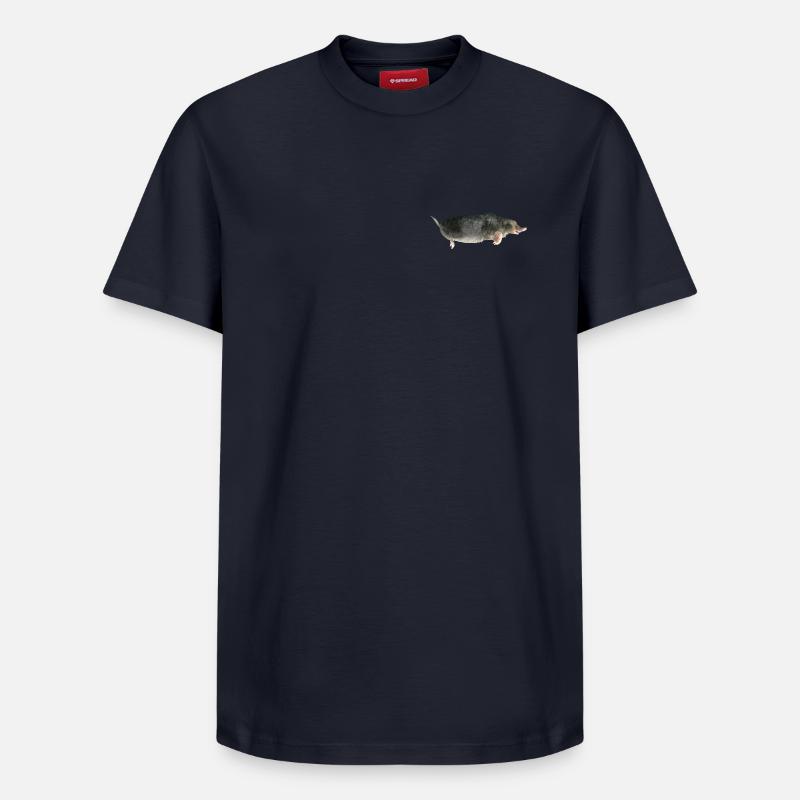 Mole - Relaxed Unisex Supima Cotton T-Shirt – by SPREAD - navy