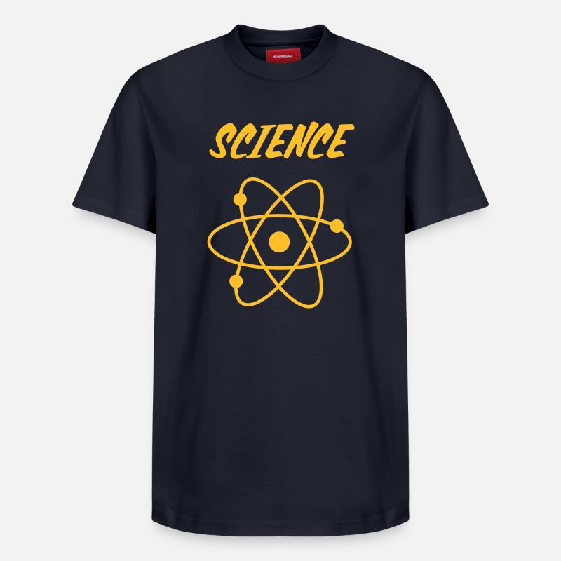 science - T-shirt unisexe décontracté en coton Supima – de SPREAD - bleu marine