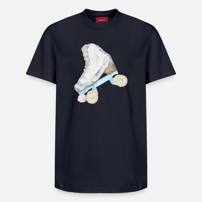patin a roulette roller - T-shirt unisexe décontracté en coton Supima – de SPREAD - bleu marine