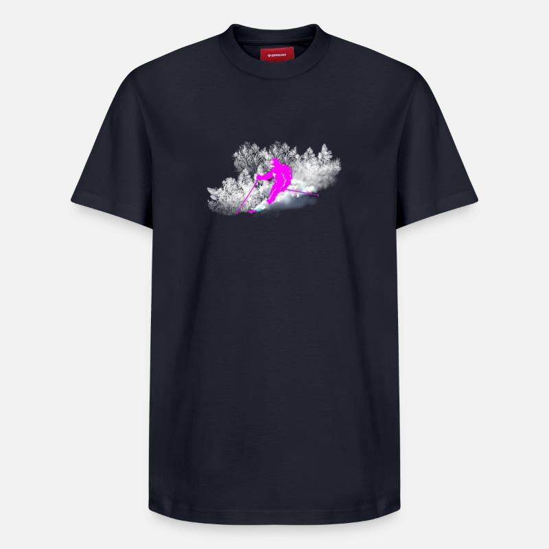 freeride - T-shirt unisexe décontracté en coton Supima – de SPREAD - bleu marine