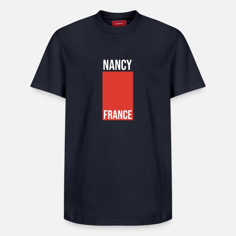 Nancy Souvenir - T-shirt unisexe décontracté en coton Supima – de SPREAD - bleu marine