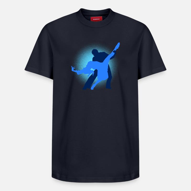 danse - T-shirt unisexe décontracté en coton Supima – de SPREAD - bleu marine