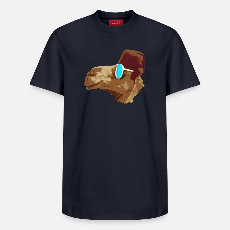 Kamel Cool - Relaxed Unisex Supima Cotton T-Shirt – von SPREAD - Navy
