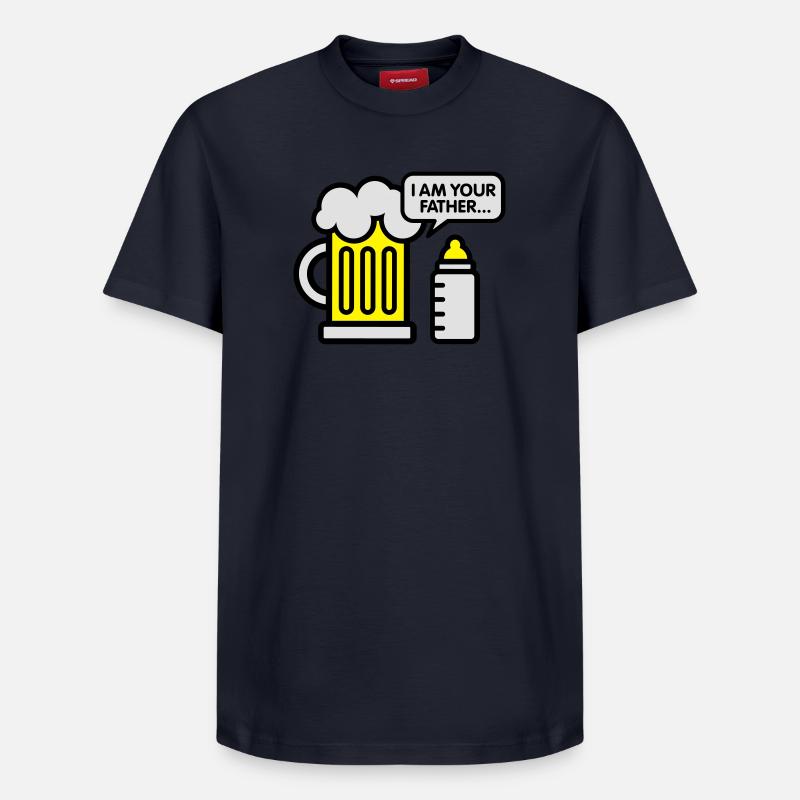 I am your father - T-shirt unisexe décontracté en coton Supima – de SPREAD - bleu marine