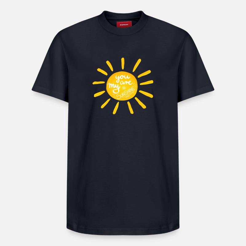 Soleil; Soleil - T-shirt unisexe décontracté en coton Supima – de SPREAD - bleu marine