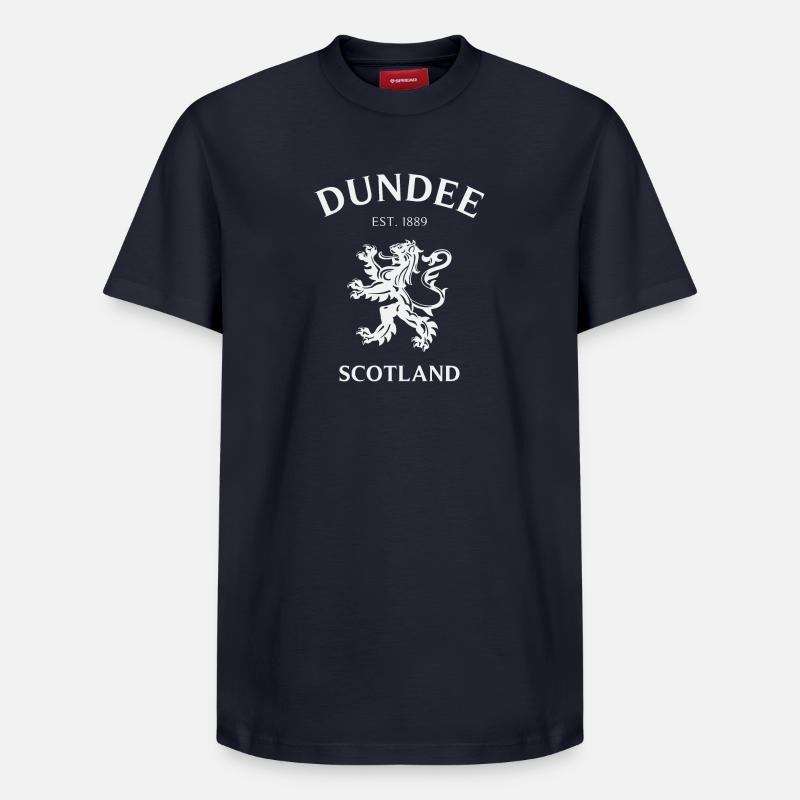 DUNDEE, Écosse, Schottland - T-shirt unisexe décontracté en coton Supima – de SPREAD - bleu marine