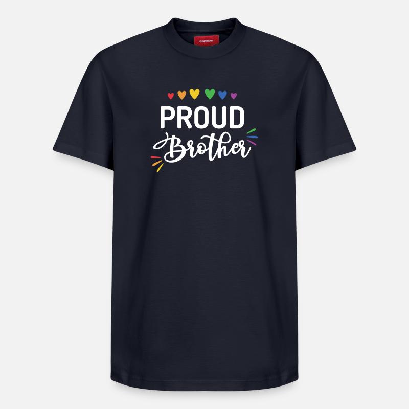 Stolzer Bruder - Relaxed Unisex Supima Cotton T-Shirt – von SPREAD - Navy