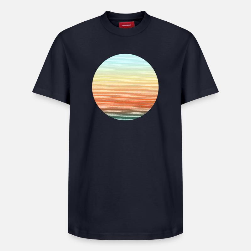 couleurs d’aventure - T-shirt unisexe décontracté en coton Supima – de SPREAD - bleu marine