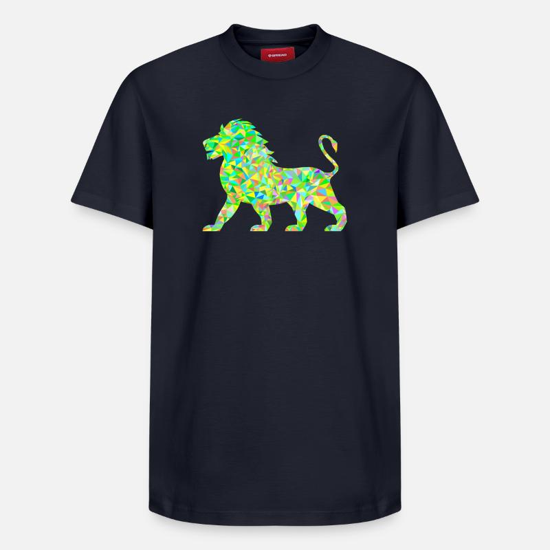 Löwe Polygon - Relaxed Unisex Supima Cotton T-Shirt – von SPREAD - Navy