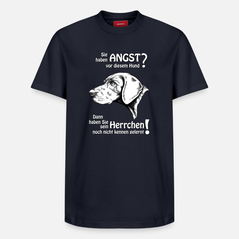 Angst vor DK? Herrchen - Relaxed Unisex Supima Cotton T-Shirt – von SPREAD - Navy