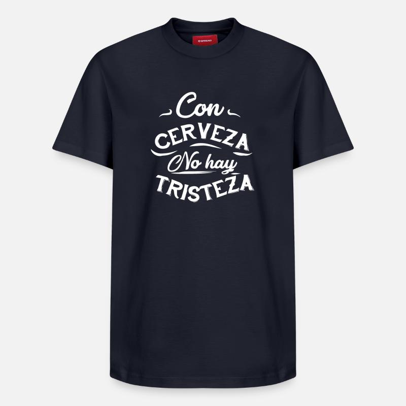 BIER - Relaxed Unisex Supima Cotton T-Shirt – von SPREAD - Navy