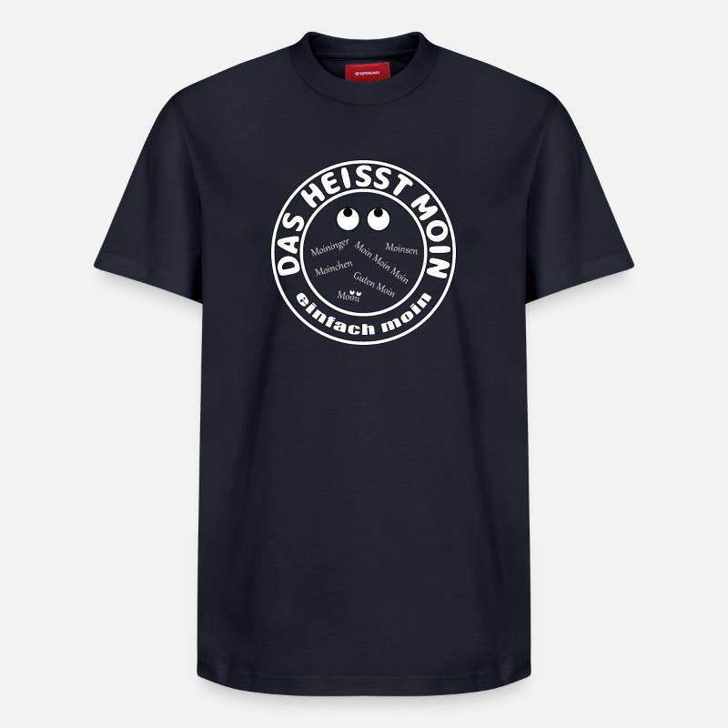 einfach moin - Relaxed Unisex Supima Cotton T-Shirt – von SPREAD - Navy
