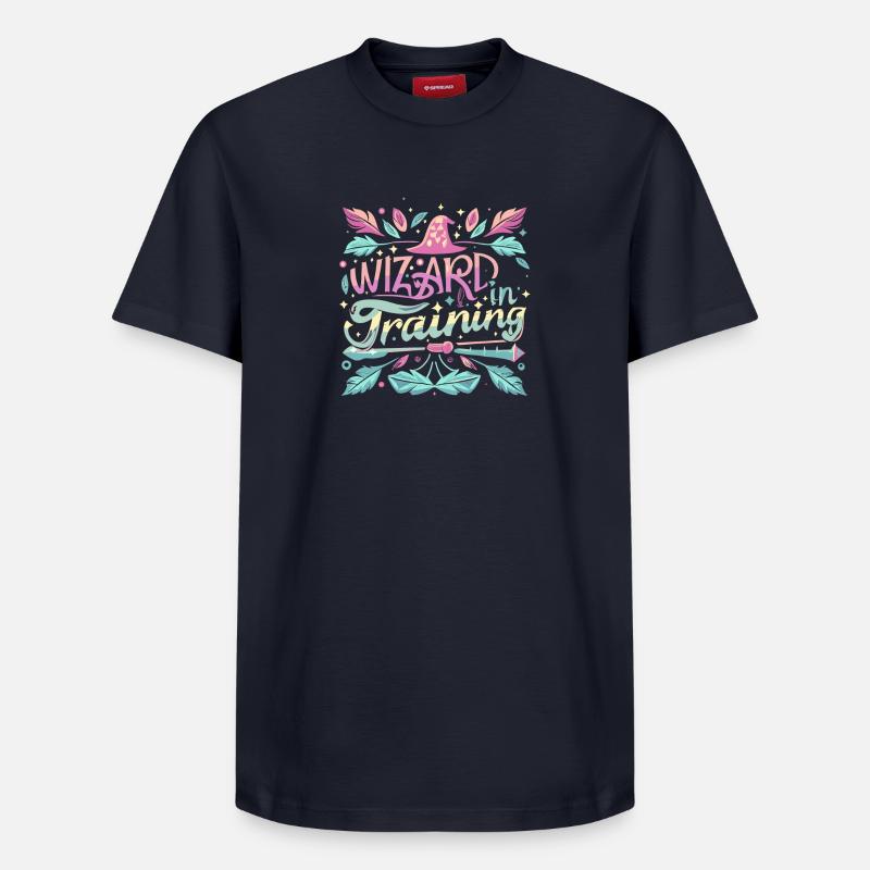 Sorcier en formation - T-shirt unisexe décontracté en coton Supima – de SPREAD - bleu marine