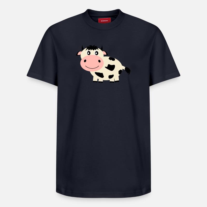 Kuh - Relaxed Unisex Supima Cotton T-Shirt – von SPREAD - Navy