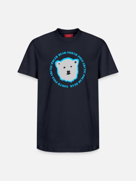 Eisbär 3 - Relaxed Unisex Supima Cotton T-Shirt – von SPREAD - Navy