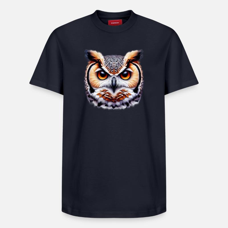 Hibou - T-shirt unisexe décontracté en coton Supima – de SPREAD - bleu marine