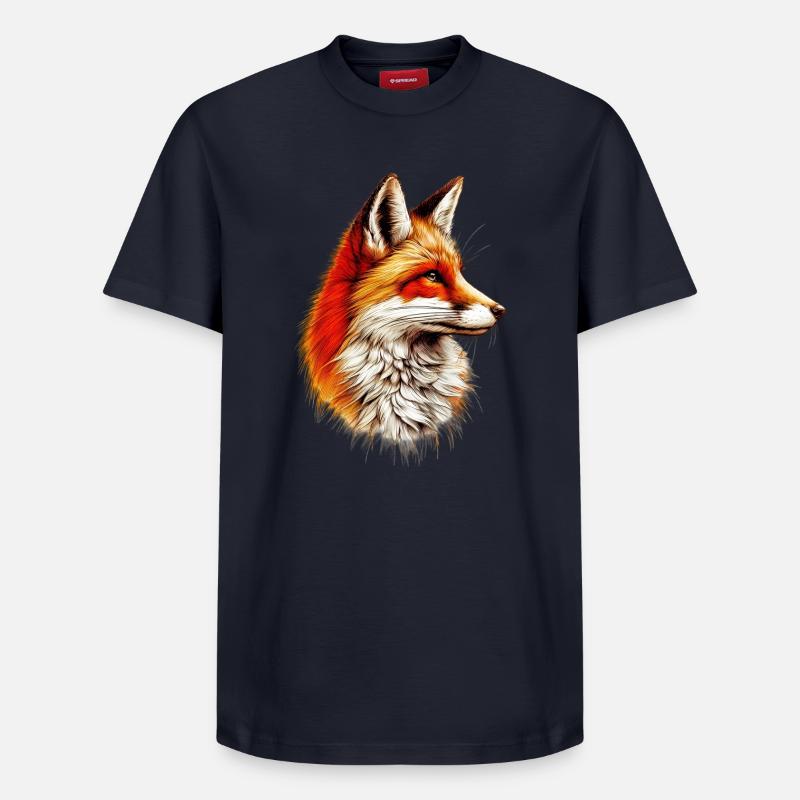 Renard - T-shirt unisexe décontracté en coton Supima – de SPREAD - bleu marine