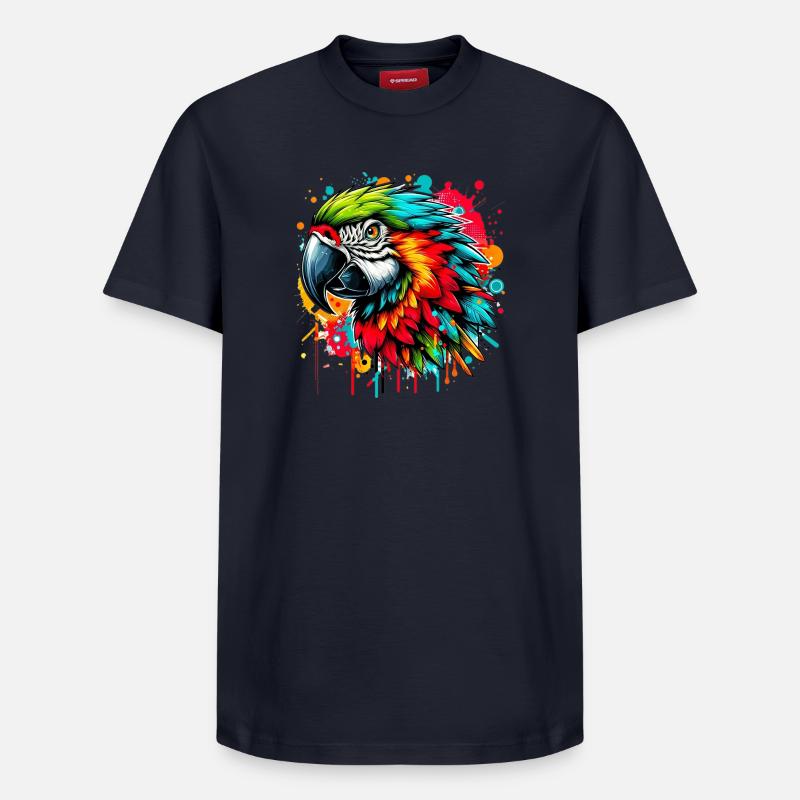 Papagei - Relaxed Unisex Supima Cotton T-Shirt – von SPREAD - Navy