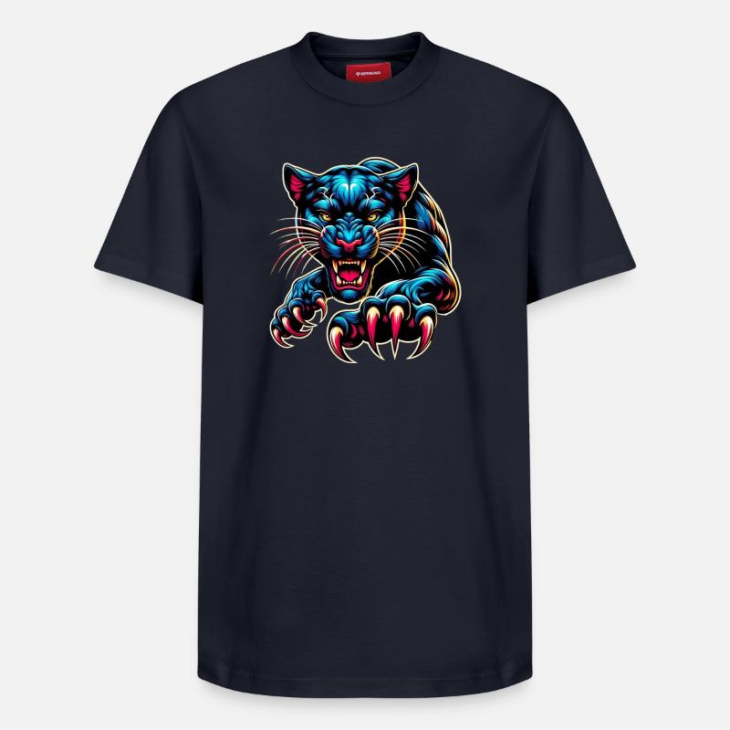 Panther - Relaxed Unisex Supima Cotton T-Shirt – von SPREAD - Navy