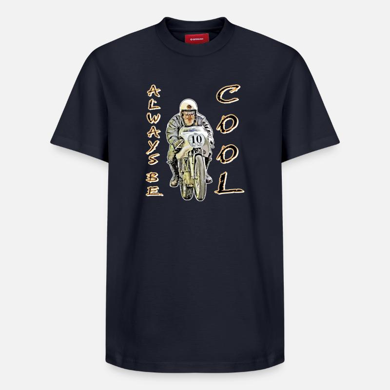 Soyez toujours cool - T-shirt unisexe décontracté en coton Supima – de SPREAD - bleu marine