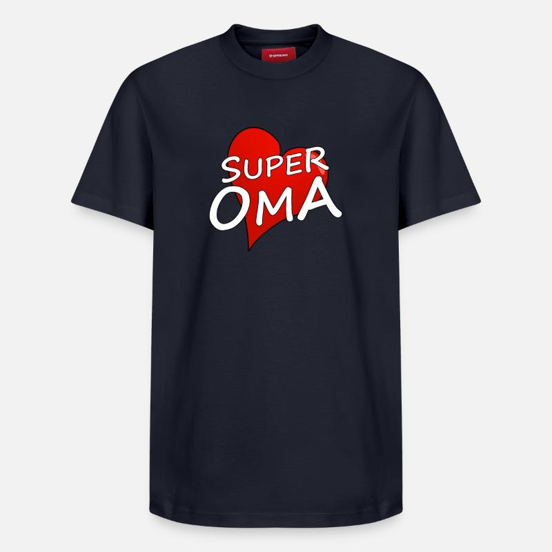 Super mamie - T-shirt unisexe décontracté en coton Supima – de SPREAD - bleu marine