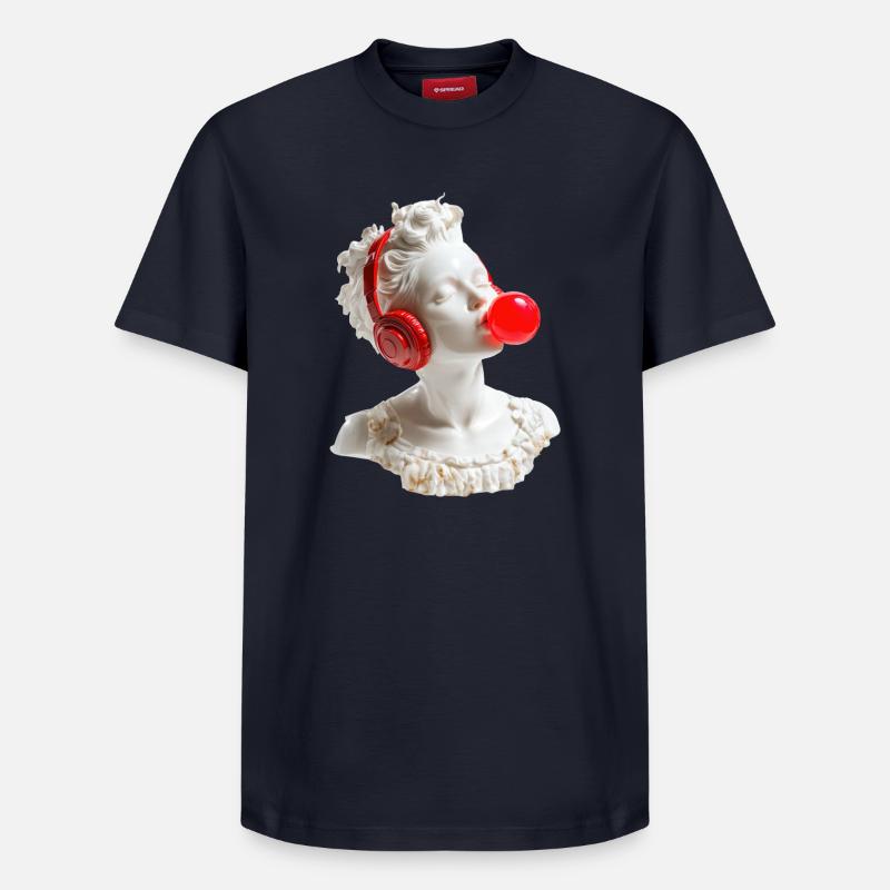 Marbre & Beats - T-shirt unisexe décontracté en coton Supima – de SPREAD - bleu marine