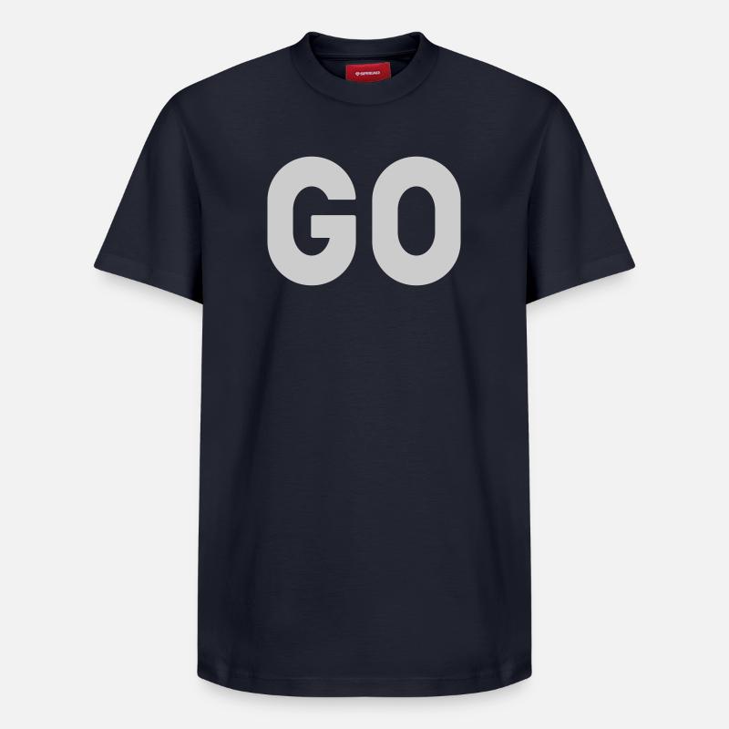 ALLER - T-shirt unisexe décontracté en coton Supima – de SPREAD - bleu marine