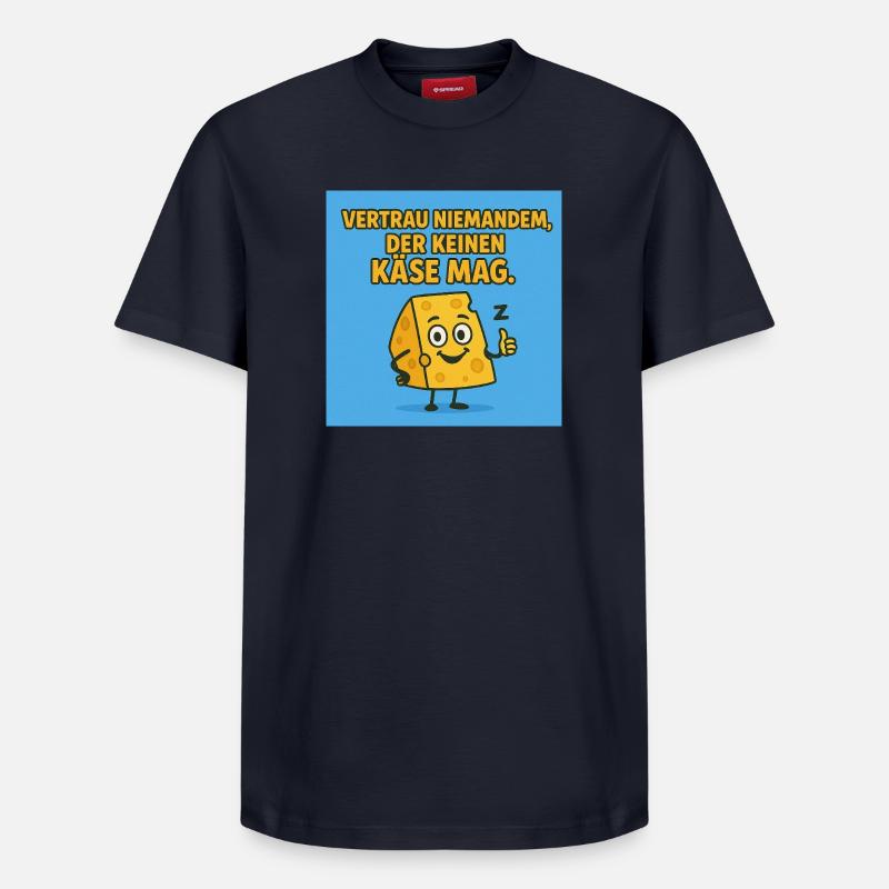Ne faites confiance à personne - T-shirt unisexe décontracté en coton Supima – de SPREAD - bleu marine