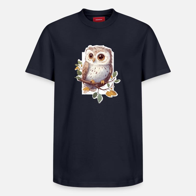 Eule - Relaxed Unisex Supima Cotton T-Shirt – von SPREAD - Navy