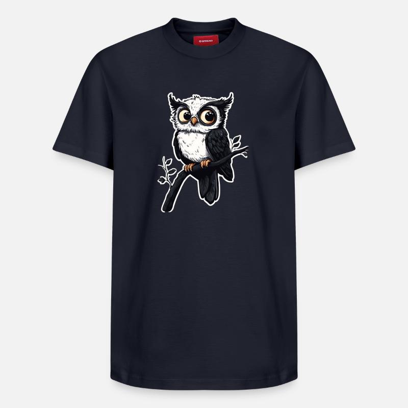 Eule - Relaxed Unisex Supima Cotton T-Shirt – von SPREAD - Navy