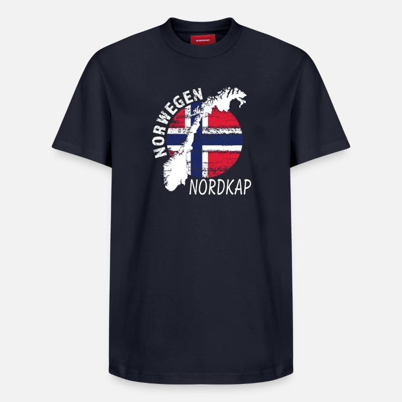 Cap Nord - T-shirt unisexe décontracté en coton Supima – de SPREAD - bleu marine