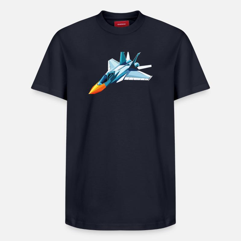 Düsenjäger - Relaxed Unisex Supima Cotton T-Shirt – von SPREAD - Navy