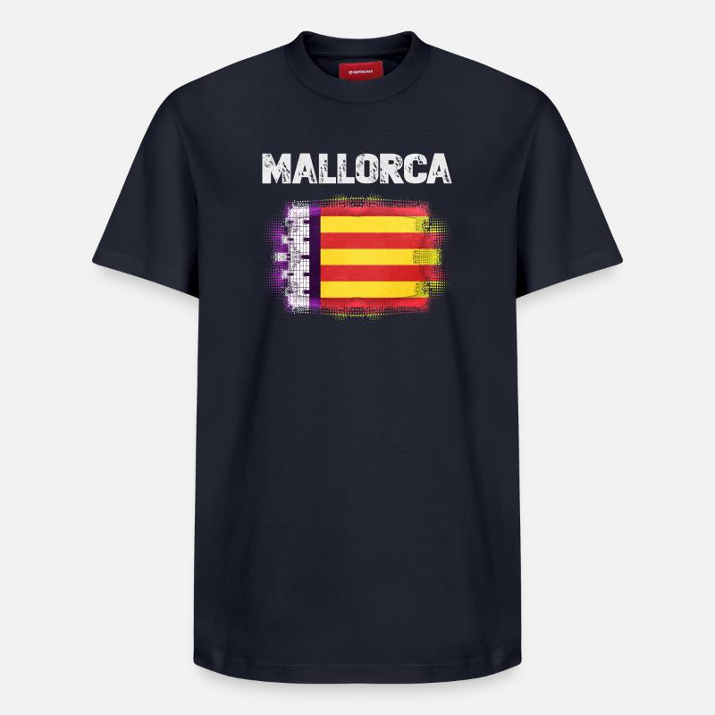 Majorque - T-shirt unisexe décontracté en coton Supima – de SPREAD - bleu marine
