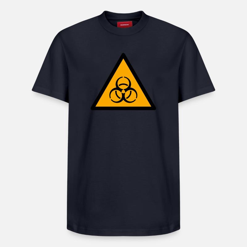 Biohazard - T-shirt unisexe décontracté en coton Supima – de SPREAD - bleu marine