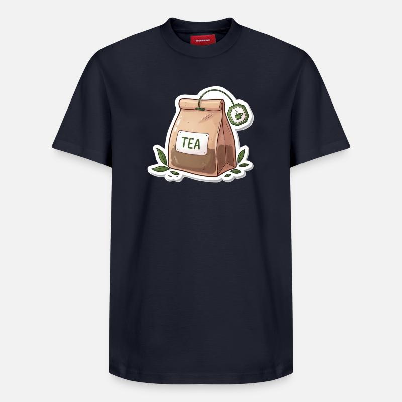 Teebeutel Illustration - Relaxed Unisex Supima Cotton T-Shirt – von SPREAD - Navy