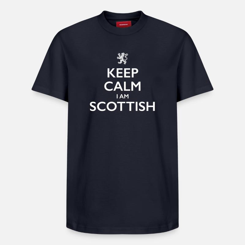 Scottish Scot, Écosse - T-shirt unisexe décontracté en coton Supima – de SPREAD - bleu marine