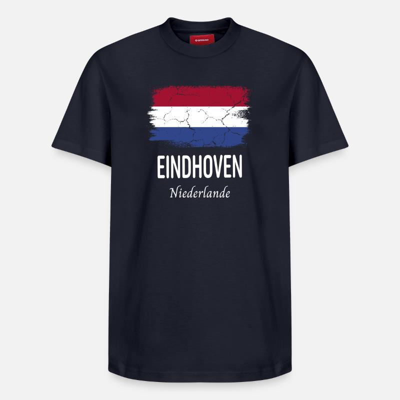 Eindhoven - Relaxed Unisex Supima Cotton T-Shirt – von SPREAD - Navy