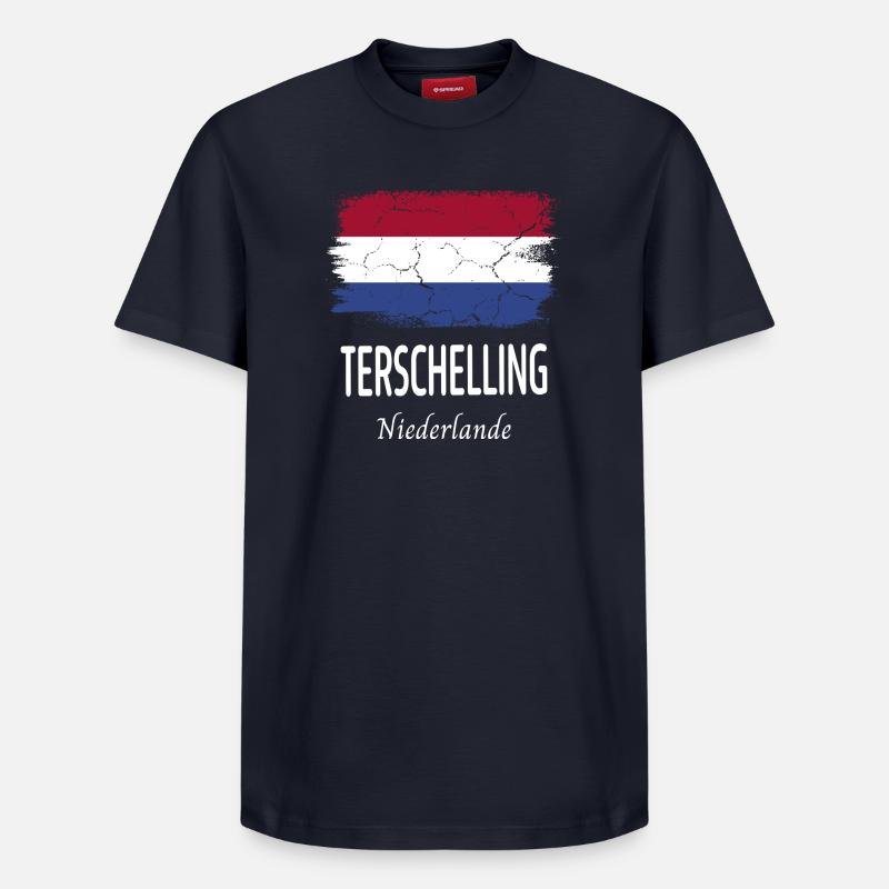 Terschelling - Relaxed Unisex Supima Cotton T-Shirt – von SPREAD - Navy