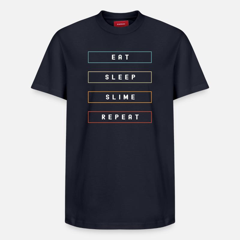 Slime Slime Slimy - T-shirt unisexe décontracté en coton Supima – de SPREAD - bleu marine