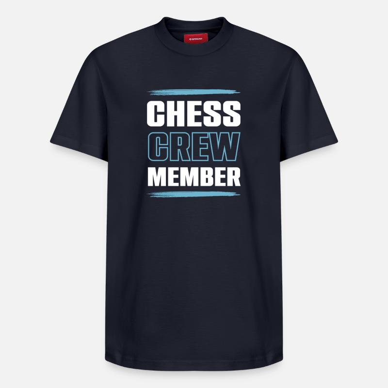 Équipe d’échecs - T-shirt unisexe décontracté en coton Supima – de SPREAD - bleu marine
