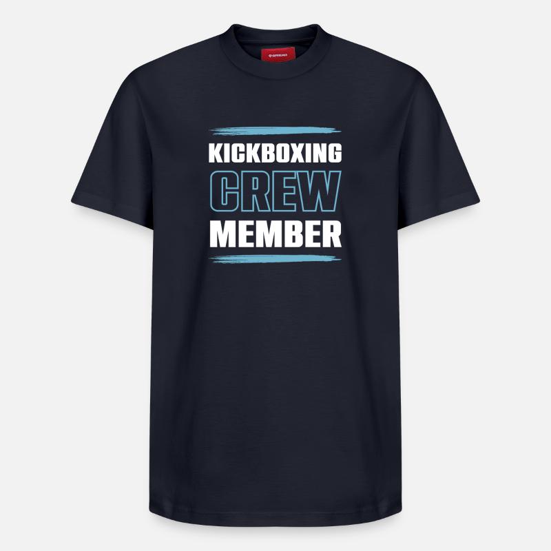 Équipe de kickboxing - T-shirt unisexe décontracté en coton Supima – de SPREAD - bleu marine