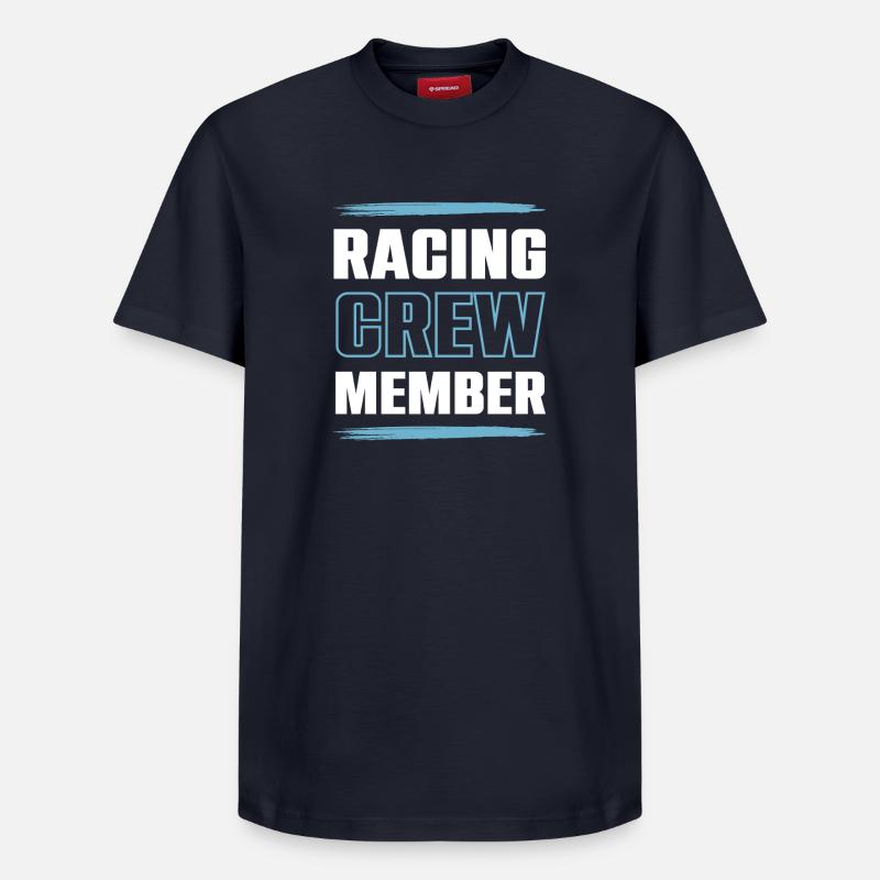 Équipage de course - T-shirt unisexe décontracté en coton Supima – de SPREAD - bleu marine