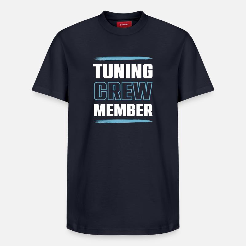 Équipe de réglage - T-shirt unisexe décontracté en coton Supima – de SPREAD - bleu marine