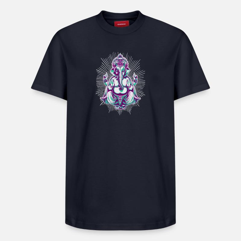 shiva - T-shirt unisexe décontracté en coton Supima – de SPREAD - bleu marine
