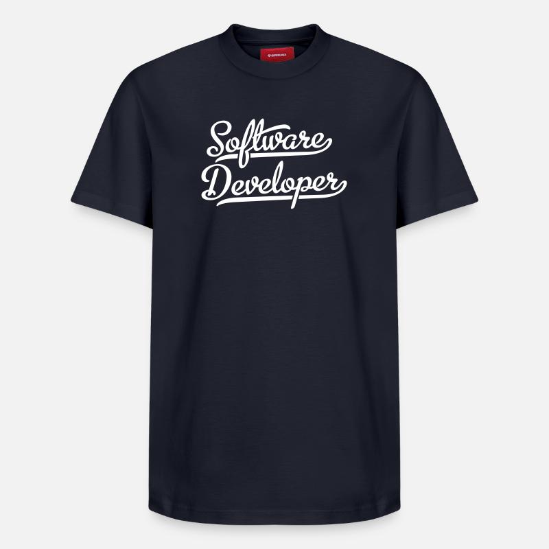 Software Developer - Relaxed Unisex Supima Cotton T-Shirt – by SPREAD - navy