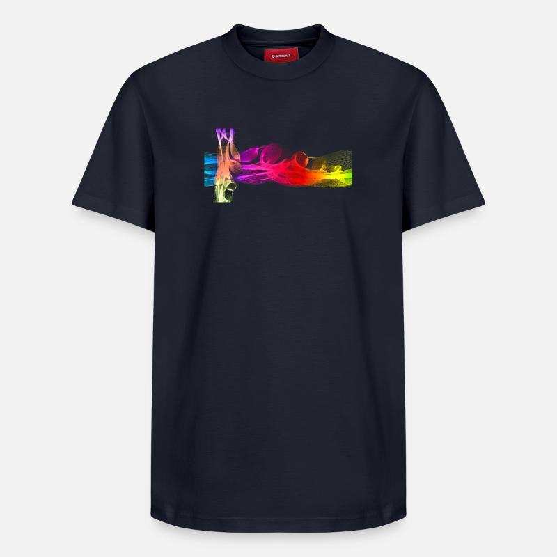 Nouvel art cool - T-shirt unisexe décontracté en coton Supima – de SPREAD - bleu marine
