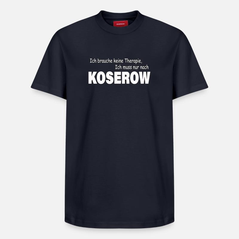 Thérapie KOSEROW - T-shirt unisexe décontracté en coton Supima – de SPREAD - bleu marine