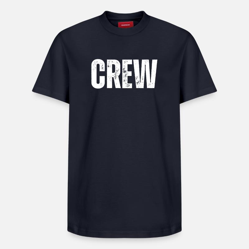 Équipage - T-shirt unisexe décontracté en coton Supima – de SPREAD - bleu marine